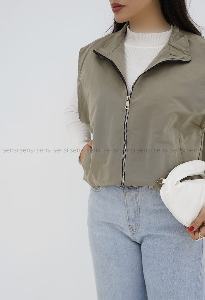 وست زنانه آستر دار کمر کش کد1006914